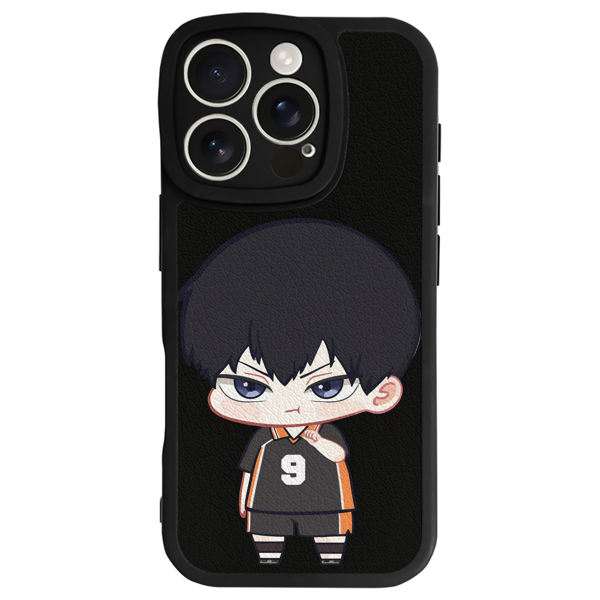 （画像用） ハイキュー!! Haikyu!! 【iPhone 16シリーズ対応】シリコンスマホケース（レザー調） 材質：シリコン